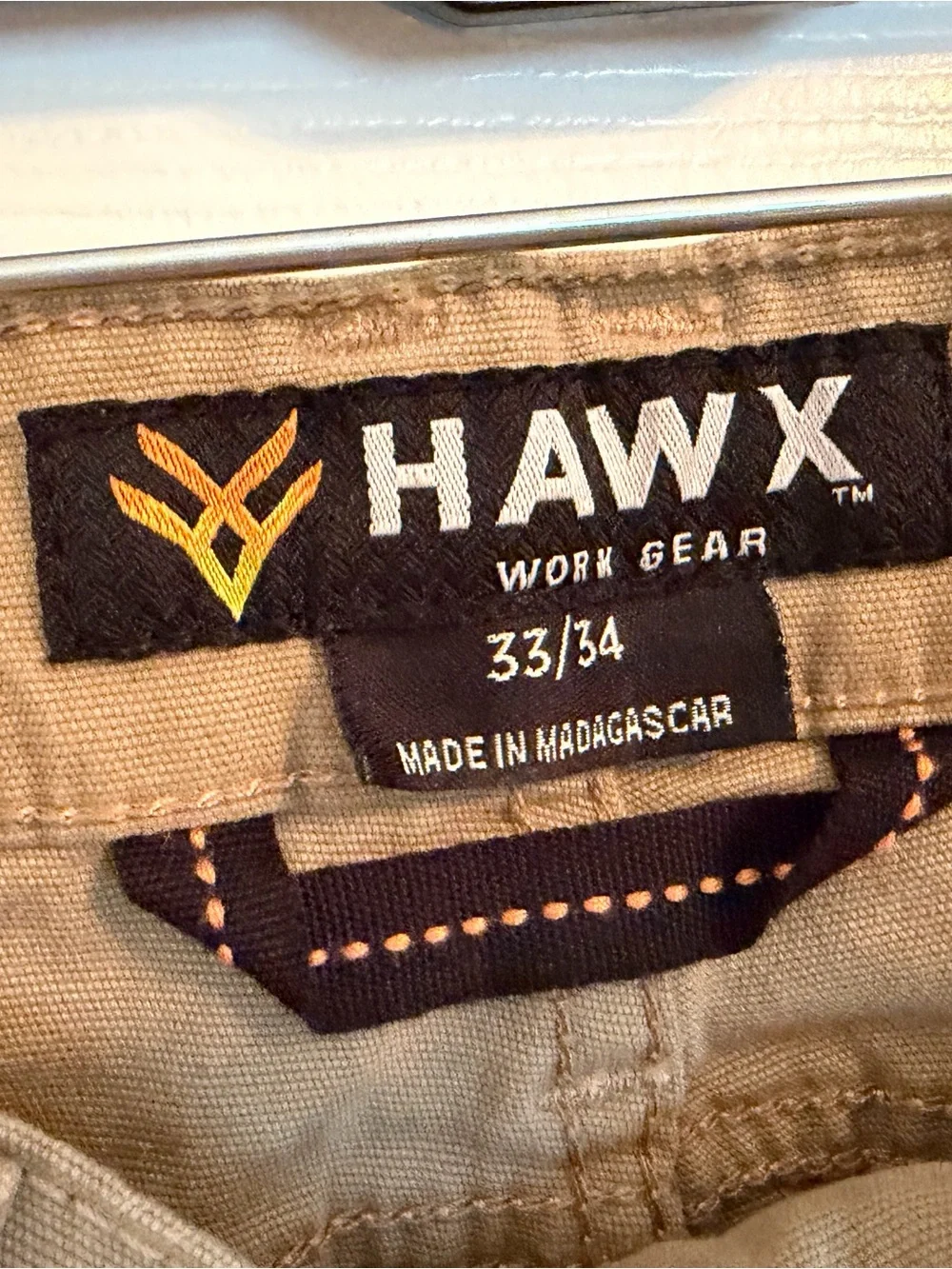 HAWX Tan Cargo Work Pants — Durable Utility Trousers for Men